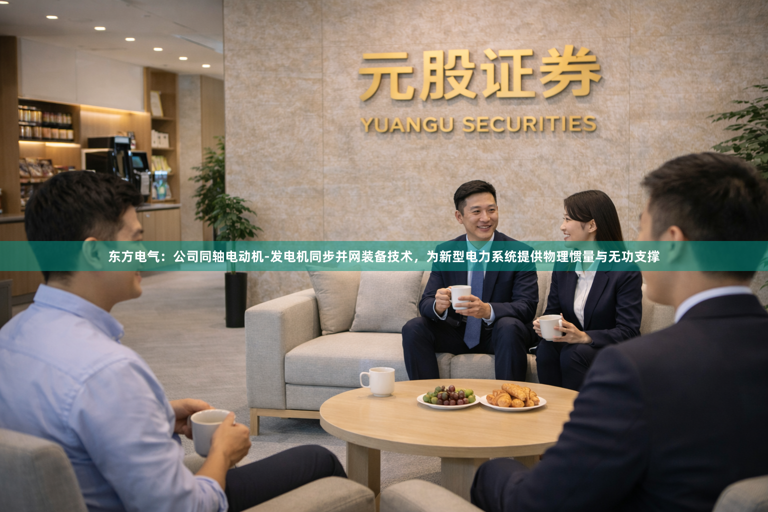 东方电气：公司同轴电动机-发电机同步并网装备技术，为新型电力系统提供物理惯量与无功支撑