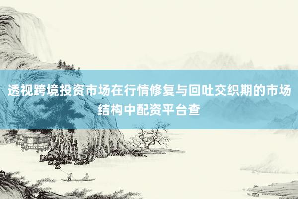 透视跨境投资市场在行情修复与回吐交织期的市场结构中配资平台查