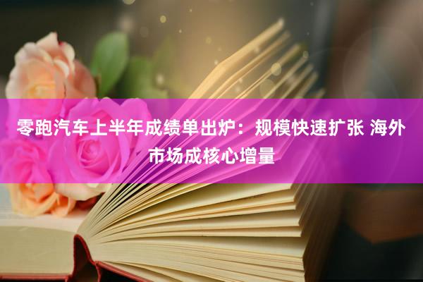 零跑汽车上半年成绩单出炉：规模快速扩张 海外市场成核心增量