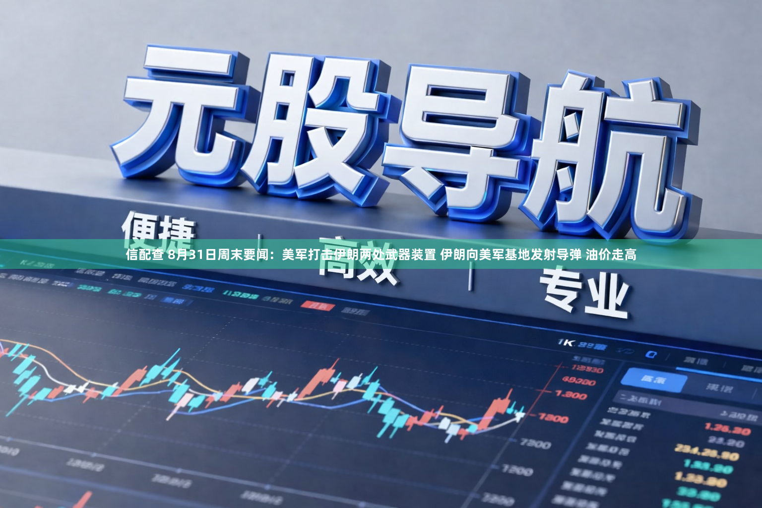 信配查 8月31日周末要闻：美军打击伊朗两处武器装置 伊朗向美军基地发射导弹 油价走高