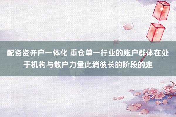 配资资开户一体化 重仓单一行业的账户群体在处于机构与散户力量此消彼长的阶段的走