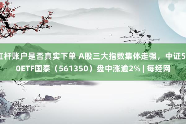 杠杆账户是否真实下单 A股三大指数集体走强，中证500ETF国泰（561350）盘中涨逾2% | 每经网